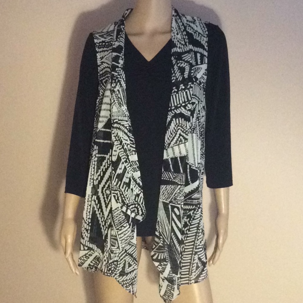 Susan Graver Top and Vest Set